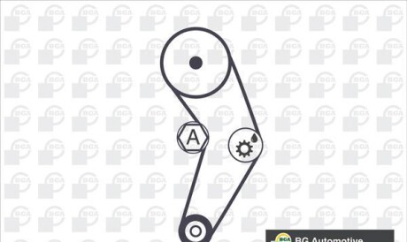 Фото 2 - Комплект ременя ГРМ BGA TB2200K