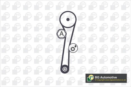 Фото 2 - Комплект ременя ГРМ BGA TB7300K