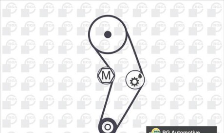 Фото 2 - Комплект ремня ГРМ BGA TB7305K