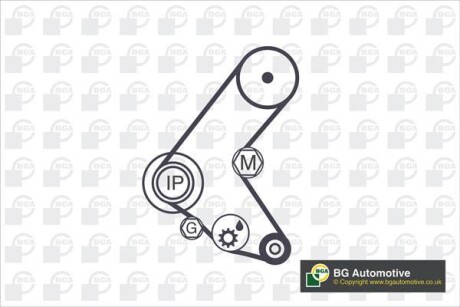 Фото 2 - Комплект ремня ГРМ BGA TB9540K