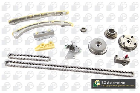 Ланцюг приводу ГРМ (к-кт) Honda Accord 2.4VTEC 03-08 (з шестернями/+VVT) - (13620RAAA02) BGA TC2501VFK
