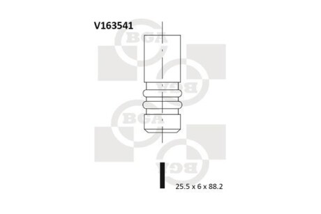 Выпускной клапан - BGA V163541