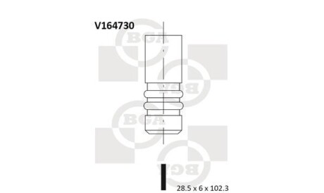 Впускной клапан - BGA V164730