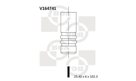 Выпускной клапан - BGA V164741