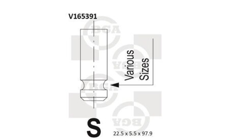 Выпускной клапан - BGA V165391