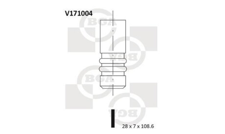 Выпускной клапан - (60811154, 7766565) BGA V171004