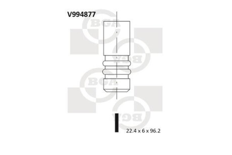 Випускний клапан - BGA V994877