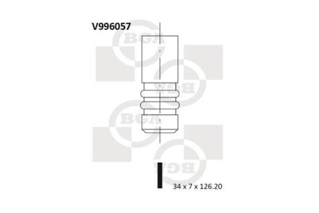 Впускний клапан - BGA V996057