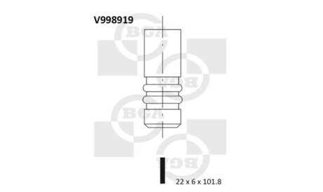 Выпускной клапан - (1113187) BGA V998919