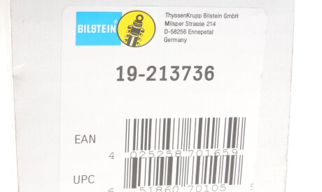 Фото 2 - Стойка амортизатору (амортизатор) BILSTEIN 19-213736