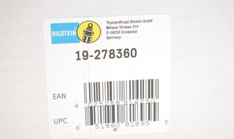 Фото 2 - Стойка амортизатору (амортизатор) BILSTEIN 19-278360