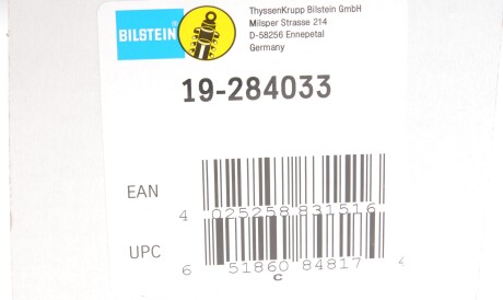 Фото 2 - Стойка амортизатору (амортизатор) BILSTEIN 19-284033 (19284033)