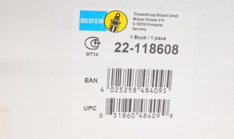 Фото 2 - Стійка амортизатору (амортизатор) BILSTEIN 22-118608
