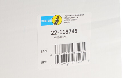 Фото 2 - Стойка амортизатору (амортизатор) BILSTEIN 22-118745 (22118745)