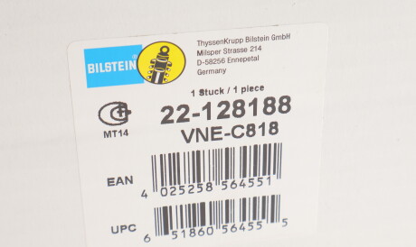 Фото 2 - Стойка амортизатору (амортизатор) BILSTEIN 22-128188 (22128188)
