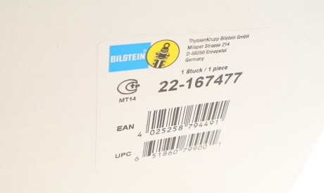 Фото 2 - Стійка амортизатору (амортизатор) BILSTEIN 22-167477