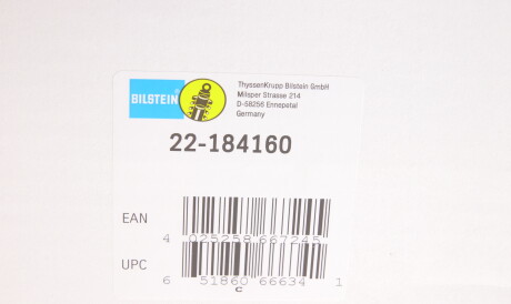 Фото 2 - Стійка амортизатору (амортизатор) BILSTEIN 22-184160 (22184160)