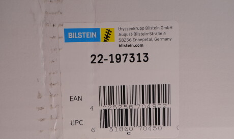 Фото 2 - Стойка амортизатору (амортизатор) BILSTEIN 22-197313