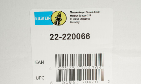 Фото 2 - Стійка амортизатору (амортизатор) BILSTEIN 22-220066 (22220066)