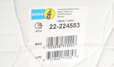 Фото 2 - Стійка амортизатору (амортизатор) BILSTEIN 22-224583 (22224583)