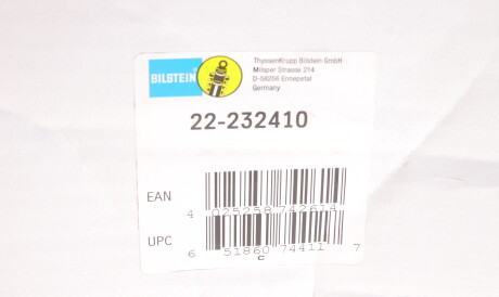 Фото 2 - Стойка амортизатору (амортизатор) BILSTEIN 22232410