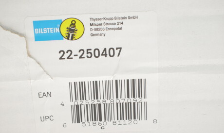 Фото 2 - Стійка амортизатору (амортизатор) BILSTEIN 22-250407 (22250407)