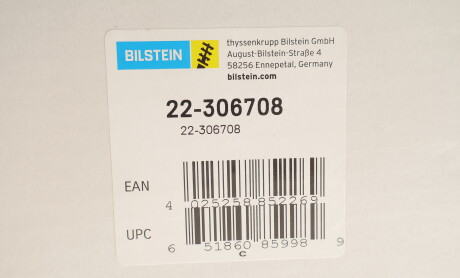 Фото 2 - Стойка амортизатору (амортизатор) BILSTEIN 22-306708
