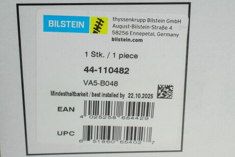 Фото 2 - Стійка амортизатору (амортизатор) BILSTEIN 44-110482 (44110482)