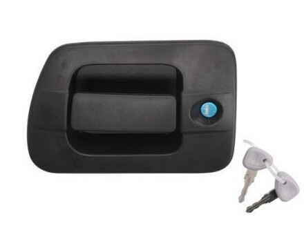 Ручка дверей передн Лів (з ключем, зовнішн, із замком, чорн) IVECO DAILY II, DAILY III, DAILY IV, DAILY V 01.89-02.14 - BLIC 601030004401P