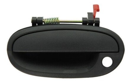 Ручка дверей передн Лів (зовнішн, з отвором для замка, чорна текстура/не для фарбування) CHEVROLET SPARK/MATIZ 03.05-01.07 - ((96601472, 96601472S)) BLIC 601056007401P