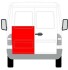 Reperaturka poszycia drzwi tylnych L MERCEDES SPRINTER 95-06 / VW LT 96-05 (1/2 wys) - BLIC 6016-00-3546155P (фото 2)