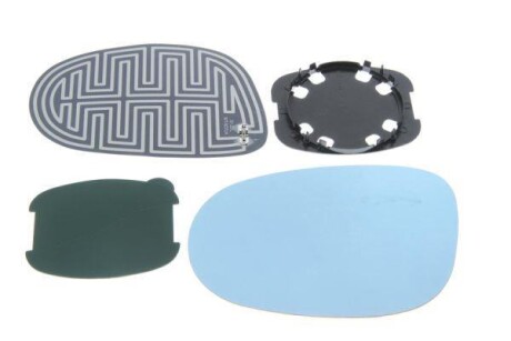 Скло дзеркала зовнішнього Лів (опукле, обігрів, синій) FIAT BRAVO II, CROMA 194 LANCIA DELTA III, YPSILON 312 06.05-08.15 - BLIC 6102021231552P