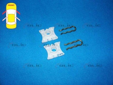 Ремкомплект склопідіймача передн Лів/Прав (2 направляючі) VOLVO 740, 940, 940 II, 960, S60 I, S60 II, S80 I, S80 II, V70 I, V70 II, XC70 I, XC70 II, XC90 I BMW 3 (E36), 3 (E90) 03.85-12.18 - BLIC 620524018820P