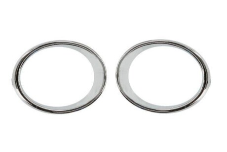 Рамка галогена передн Лів/Прав (комплект, хром) RENAULT KADJAR 06.15-10.18 - BLIC 6502076090915P