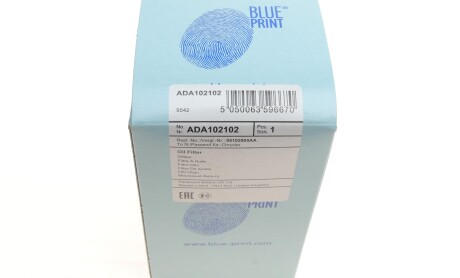 Фото 6 - Масляный фильтр BLUE PRINT ADA102102