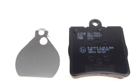 Фото 2 - Гальмівні колодки BLUE PRINT ADA104207