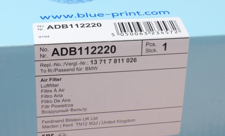 Фото 4 - Воздушный фильтр BLUE PRINT ADB112220