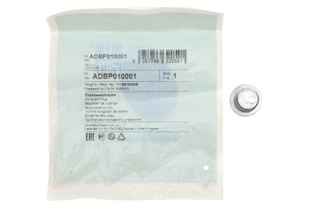 Фото 2 - Пробка масляного піддону BLUE PRINT ADBP010001