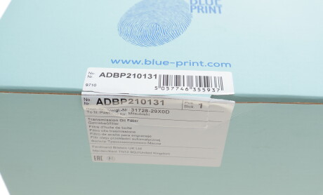 Фото 4 - Масляный фильтр АКПП BLUE PRINT ADBP210131
