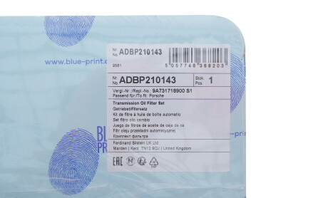 Фото 2 - Автозапчастина BLUE PRINT ADBP210143