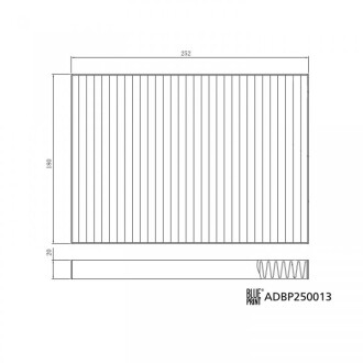 Фото 2 - Фильтр салона BLUE PRINT ADBP250013