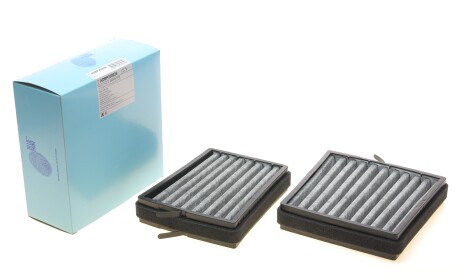 Фільтр салону із елементами активованого вугілля MERCEDES C (CL203), C T-MODEL (S203), C (W203), CLC (CL203), CLK (A209), CLK (C209) 1.6-6.3 05.00-06.11 - BLUE PRINT ADBP250036