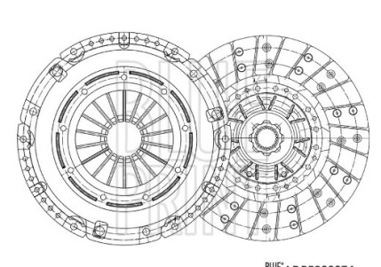 Комплект зчеплення (259мм) CITROEN JUMPER III FIAT DUCATO PEUGEOT BOXER 2.0D-3.0D 04.06- - BLUE PRINT ADBP300074