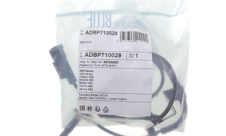 Фото 3 - Датчик АБС (ABS) BLUE PRINT ADBP710029