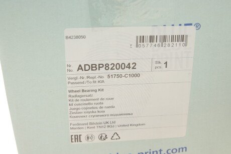 Фото 5 - Подшипник ступицы BLUE PRINT ADBP820042