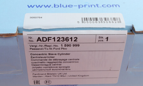 Фото 6 - Выжимной подшипник BLUE PRINT ADF123612