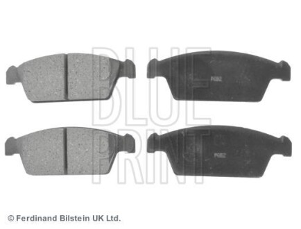 Комплект гальмівних колодок - ((4BP365908264, 5520178820, 5521050E20)) BLUE PRINT ADG042102