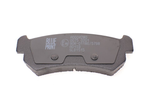 Фото 2 - Гальмівні колодки BLUE PRINT ADG04280