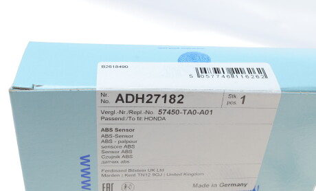 Фото 6 - Датчик АБС BLUE PRINT ADH27182