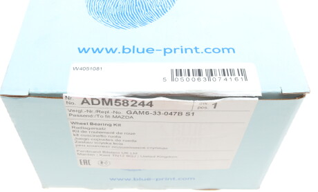 Фото 8 - Подшипник ступицы BLUE PRINT ADM58244